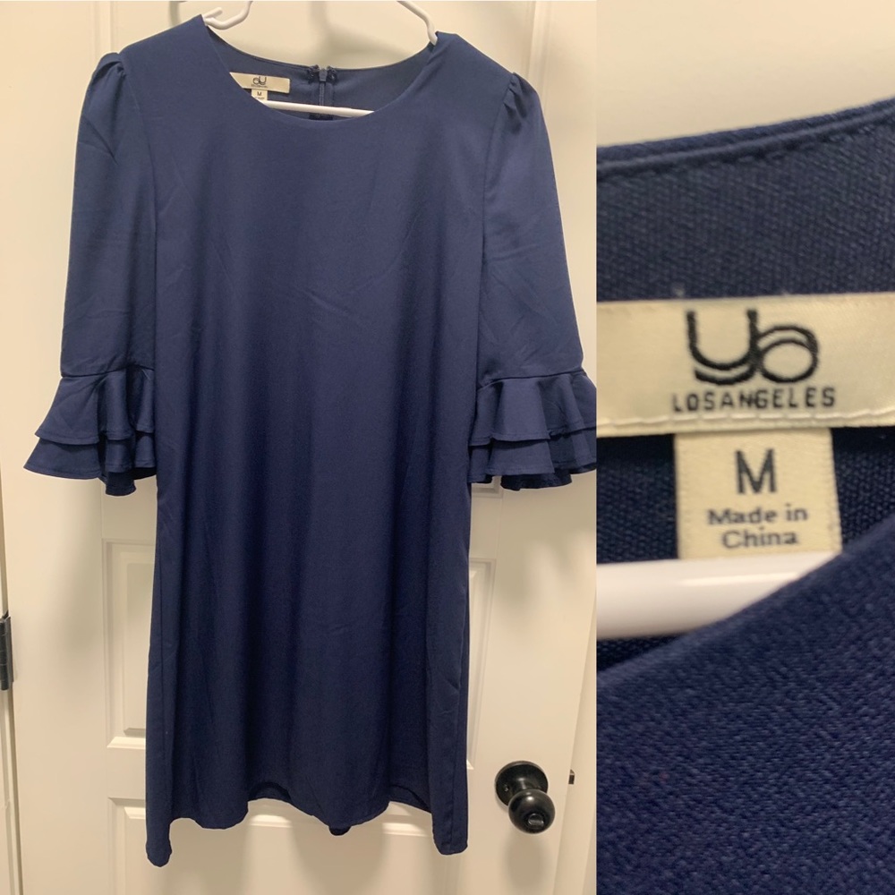 Navy dress-lightly worn